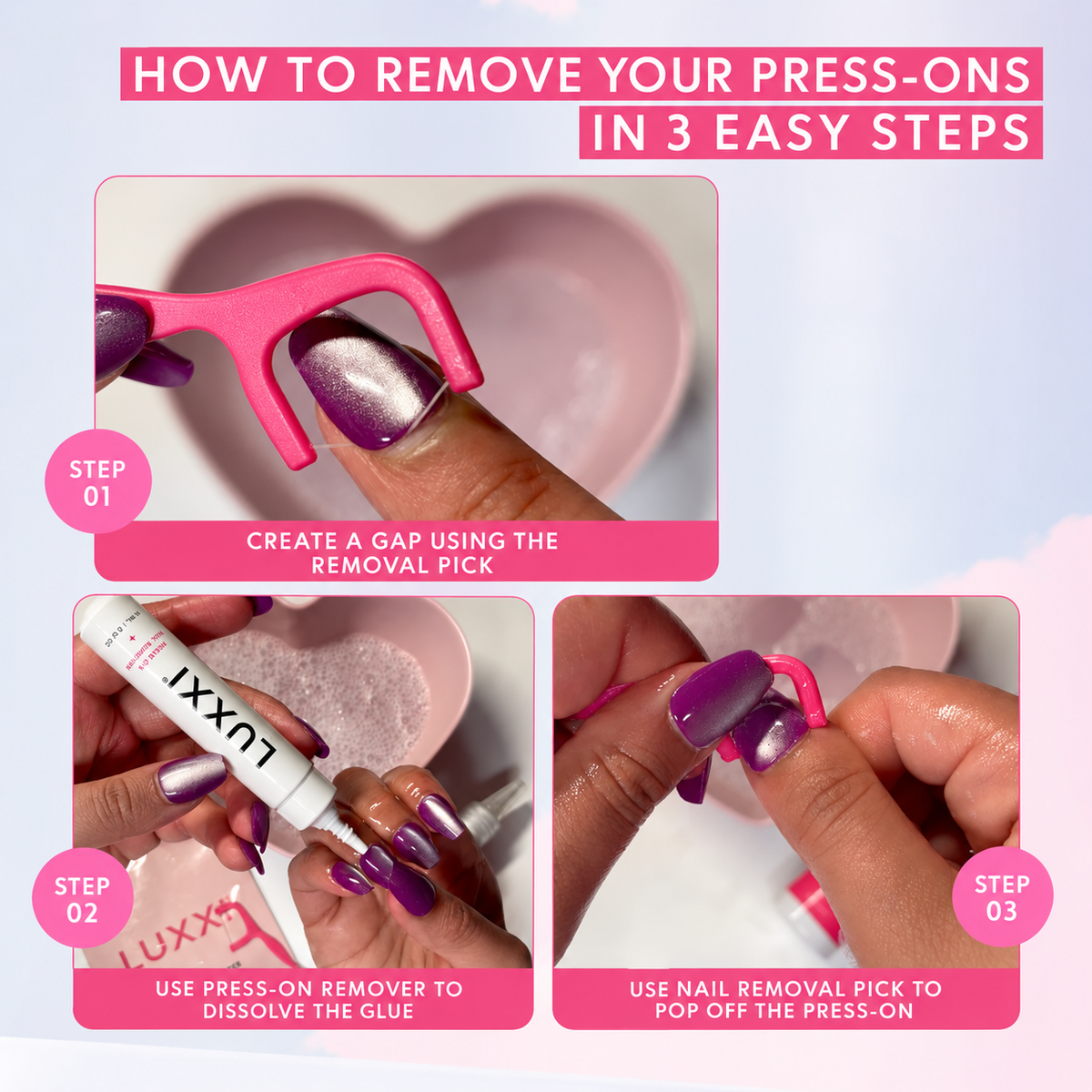 Press-On Nail Remover | Includes Nail Remover Picks